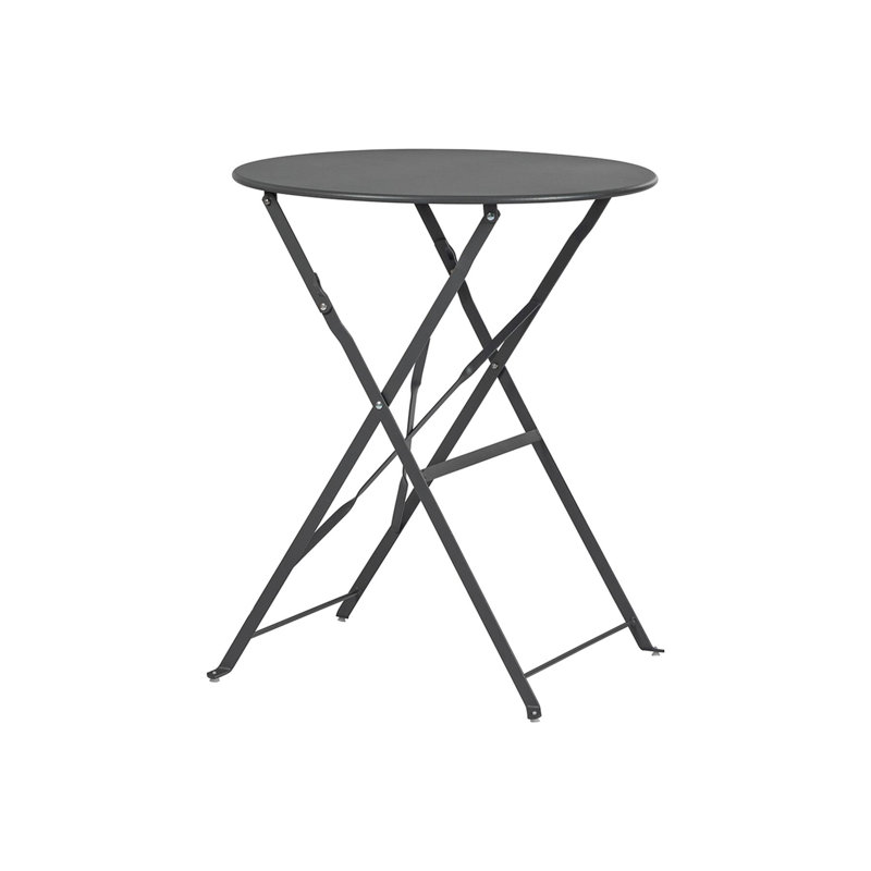 60cm Round Folding Table, Grey