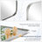 Modern Tilting Bathroom Vanity Wall Mirror | Stainless Steel Pivot Frame-304340584-306208176