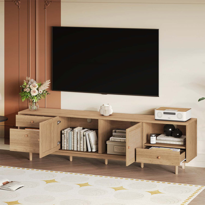 Console média moderne en bois