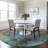 Machine Washable Indoor/Outdoor Xhevrie Teal Rug-919141202