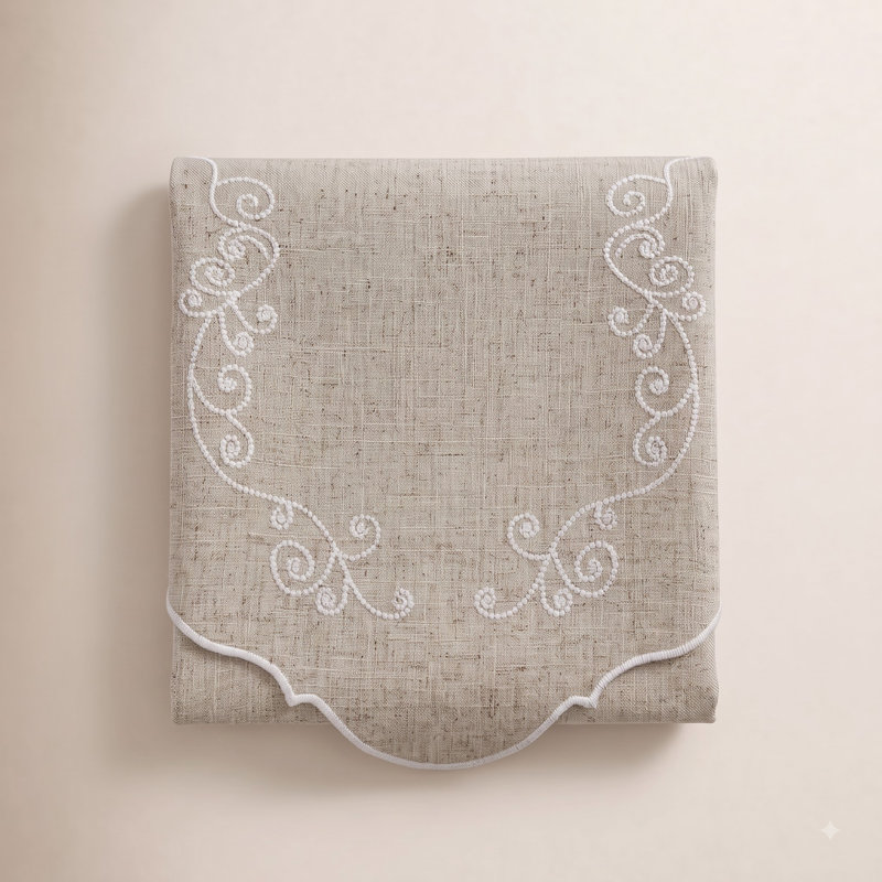 Lenox French Perle Runner, 52" x 14"