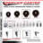 5 Inch High Temp Phenolic Wheel Swivel Bolt Hole Caster Set with Brake SCC