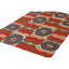 Tapis rectangulaire en laine à tissage plat