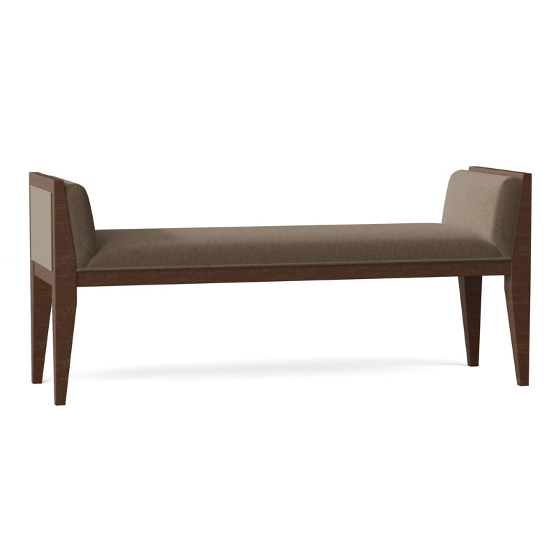 Banc rembourré inman, Paille 3162, Noyer