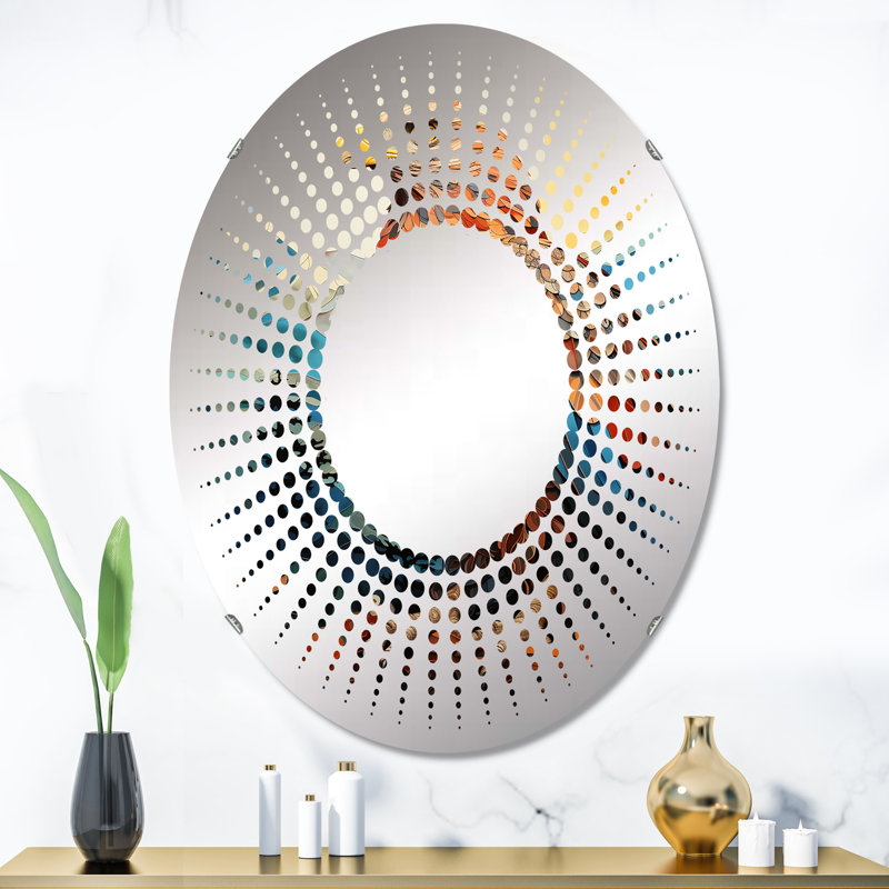 Native Spirit of Thunderbird - Miroir décoratif Starburst-MIR117078-Ovale, 35,4 po x 23,6 po