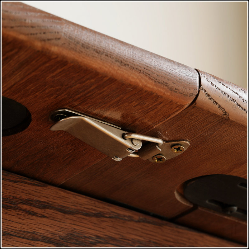 Walnut Colour Solid Oak Round Corner Diagonal Leg Telescopic Table 1.2-1.6M, For 6-8 People