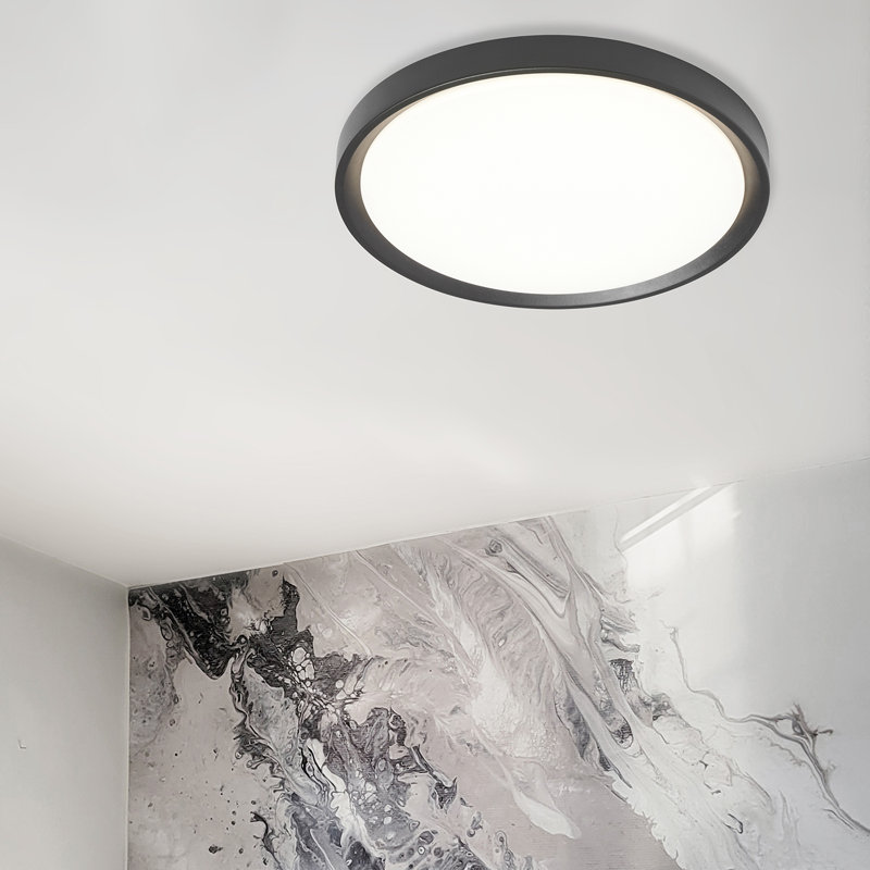 Laboy Acrylic LED Flush Mount, Matte Black