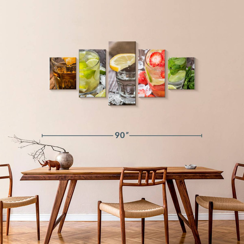 Cocktail Variety, 36" H x 80" W
