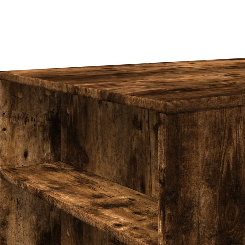 Anojan Coffee Table with Storage, Smoked Oak
