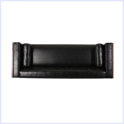 90.01'' Faux Leather Sofa