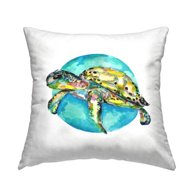 Coussin Turquoise Sea Life