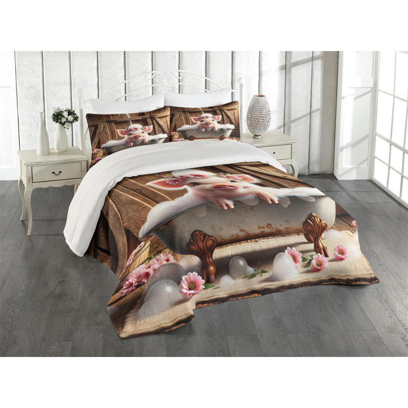 Polyester Coverlet, King Coverlet + 2 Standard Shams