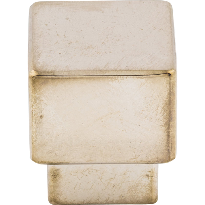 Tapered 1" Length Square Knob, 1" Knob Length, Polished Nickel