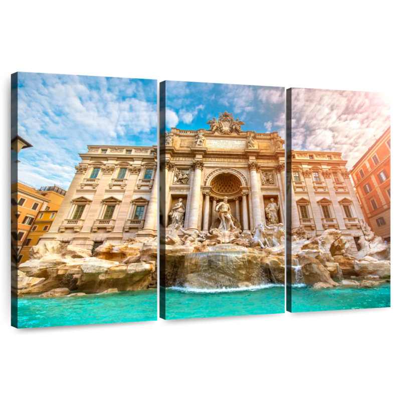 Nicci Rome's Trevi Fountain, 20" H x 33" W