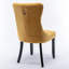 Chaise en velours moelleux avec garniture cloutée-252514366-252514361
