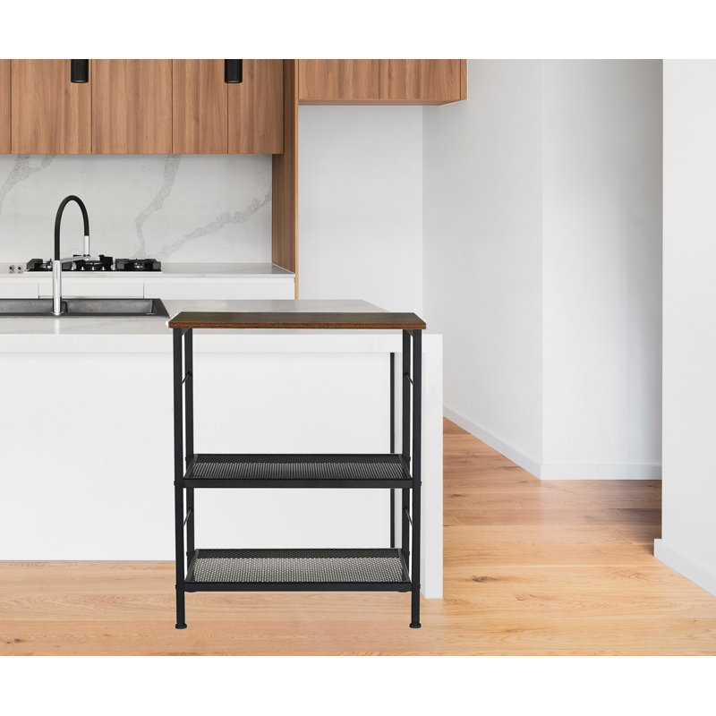 15.7'' W Manufactured Wood Storage Rack