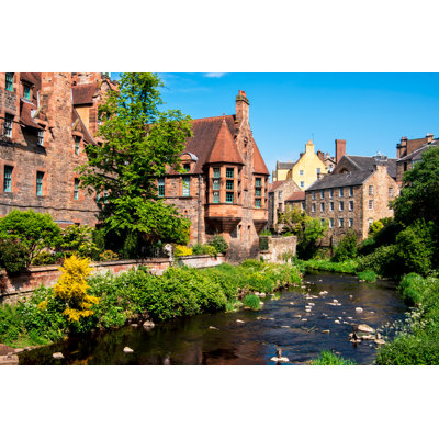 Dean Village , Edinburgh by Ana-Maria Oprisoreanu - Wrapped Canvas Print