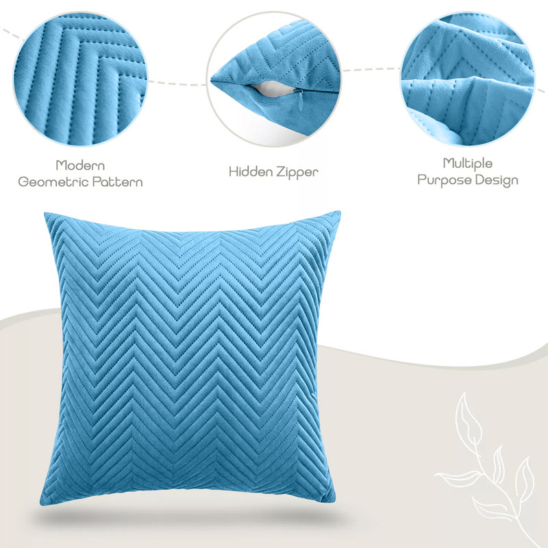 Square Throw Pillow Insert, Teal