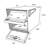 Steel Post Mounted Mailbox with Magnetic Closure-115312768