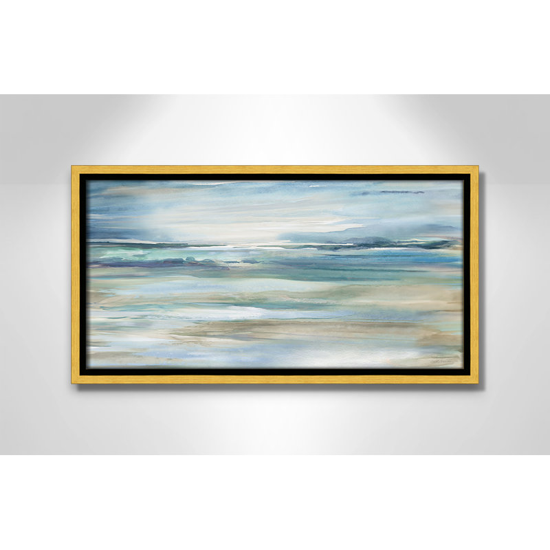 Reflection Skies - Version Panorama, reproduction par Carol Robinson, H 9,5 po x l 17,5 po, Doré