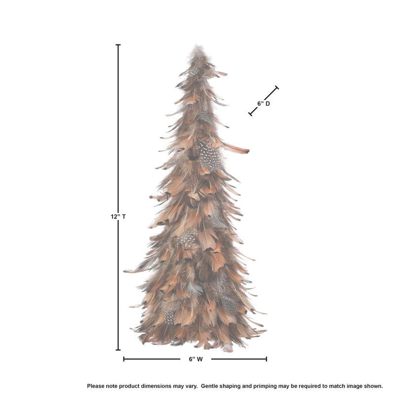 Ensemble de 12 arbres à plumes naturelles 12 po