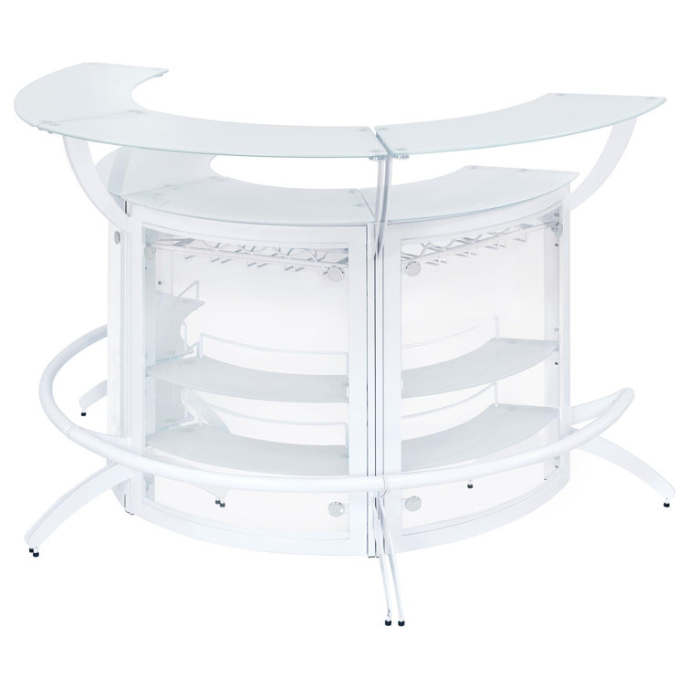 Coaster Bar Unit - White