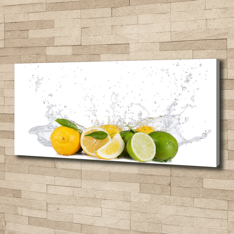 Citrus And Water - Wrapped Canvas Print, Canvas, 50cm H x 125cm W