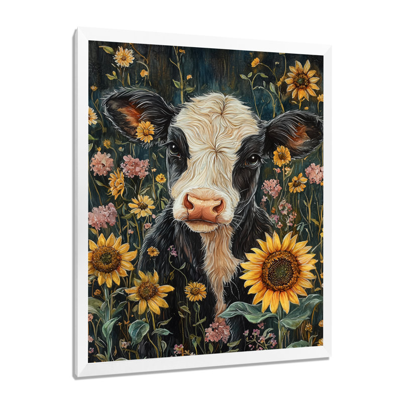 Dorotheus - Animals Wall Decor, H 32 po x l 24 po, Reproduction encadrée d'une seule photo, Blanc