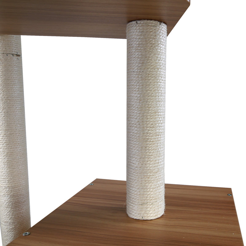 56.75'' H Modern Cat Tree Tower | with Scratching Post