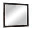 Miroir de coiffeuse Tey, cadre veener gris anthracite, 39 x 47