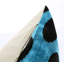 Coussin Canvello fait à la main en velours bleu et noir