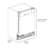 ZLINE Tallac Series 3rd Rack in Custom Panel Ready 24" 51 dBA Built-In Button Control Dishwasher with Stainless Steel Tub