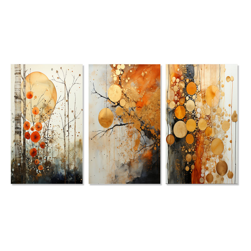 «Rustic Reflections», 3 pièces, Toile tendue, H 20 po x l 36 po