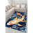 Navy Blue Themed Rose And Koi Fish Patterned Creative Modern Decorative Carpet-2032781043