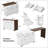 Kitchen Island With Extendable Dining Table, Mobile Cart With Trash Storage, 3-Tier Spice Rack, And Wheels For Versatile Use-221440238
