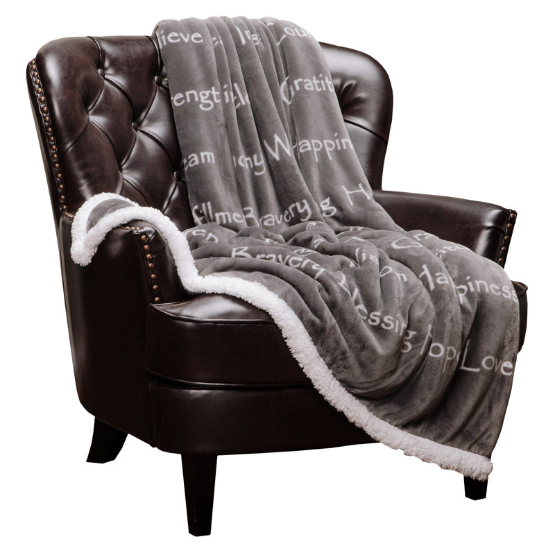 Couverture d’impression polaire cadeau Clavene, Gris