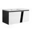 Meuble-lavabo mural 40 po avec lavabo en céramique et porte d'armoire à fermeture en douceur 40 po-1666395605