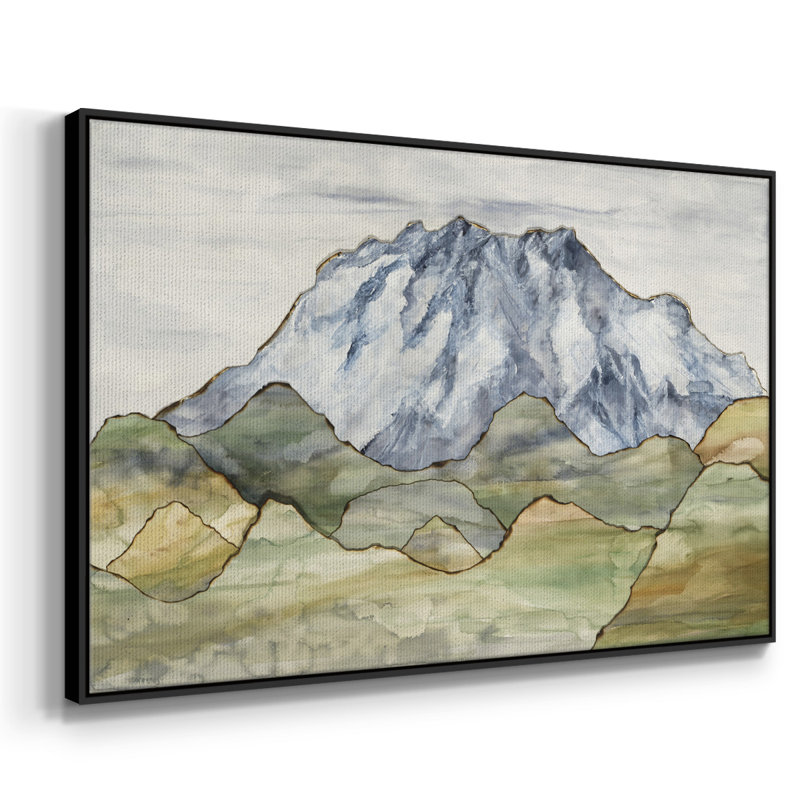 Mother of Waters, Toile avec cadre flottant noir, H 27 po x l 41 po x P 2 po