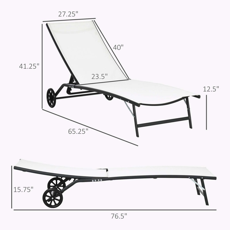 Outdoor Chaise Lounge(Set of 2)