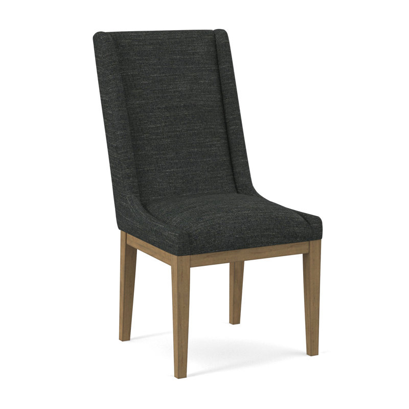 Upholstered Dining Chair, Evolution Caribou, Beachwood
