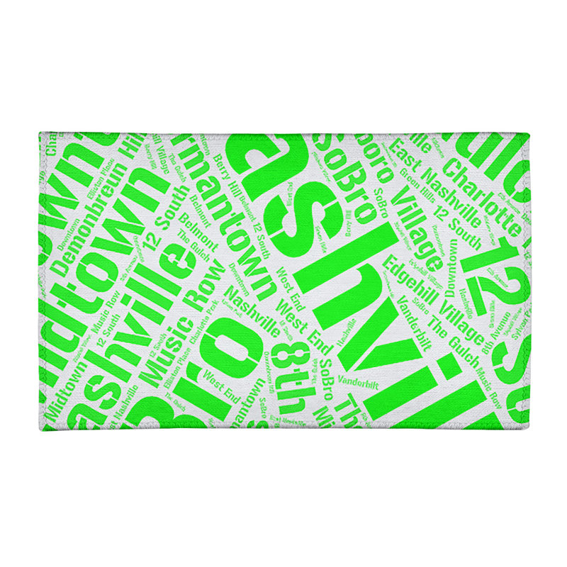 Tapis à tissage plat poils longs green area, Rectangle 9 pi x 12 pi