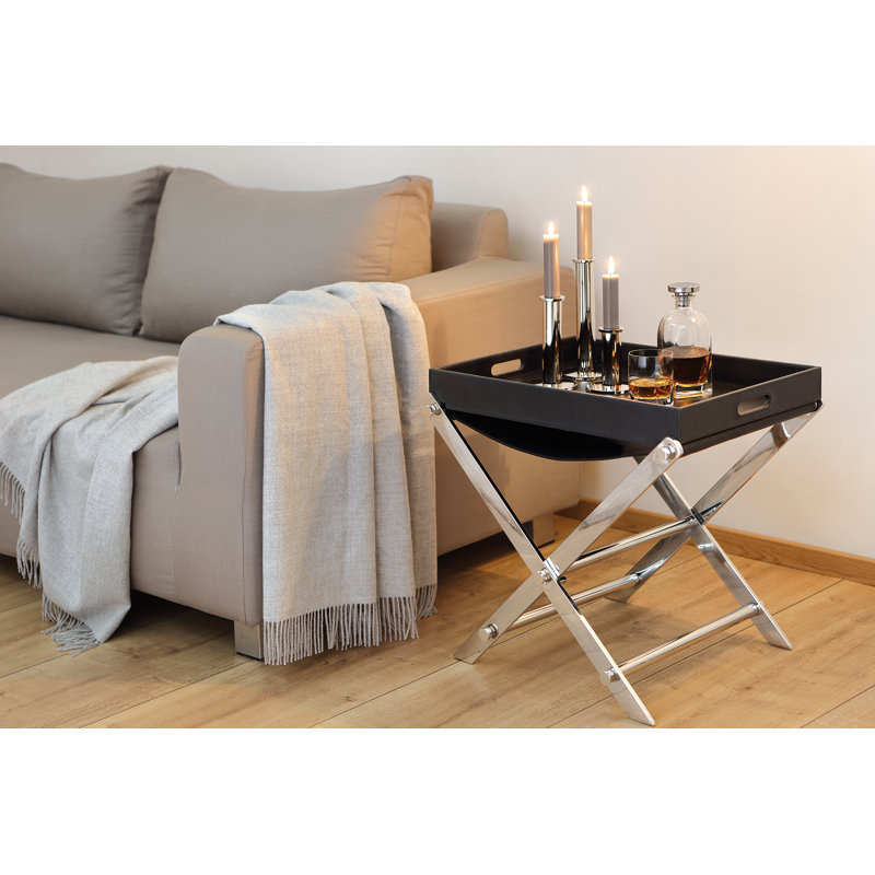 Monza Tray Top Cross Legs End Table