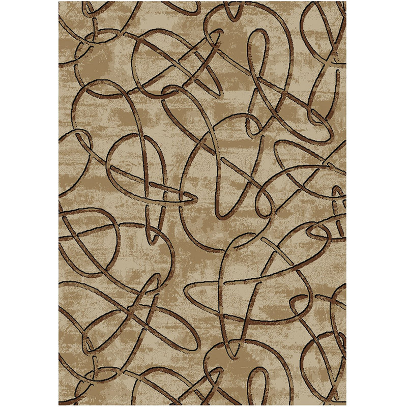 Tapis multicolore City Scribbles, Rectangle 7 pi 10 po x 9 pi 10 po