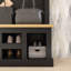 Arbre d'entrée en bois Farmhouse 78 * h, armoire à chaussures 13 compartiments, banc de rangement à 6 crochets