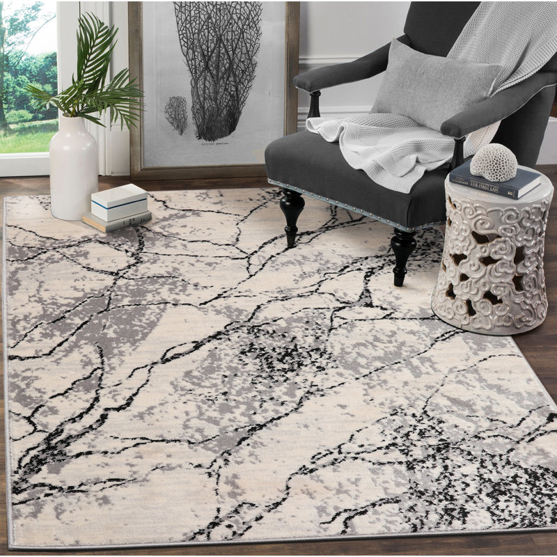Tapis rose Callendale, Rectangle de 7 pi 6 po x 9 pi 6 po, Beige