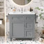 Meuble-lavabo polyvalent avec tiroirs multiples et fabrication robuste pour un rangement élégant-109043891