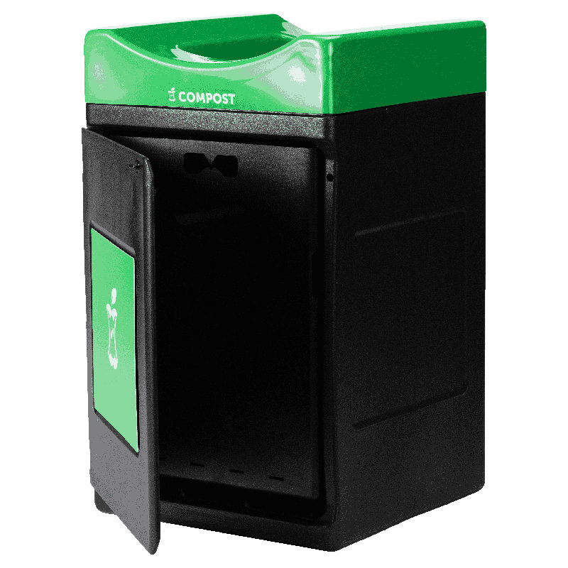 Commercial Zone Avante Compost Container, Narrow Open Top Unit, Liner Included, 55