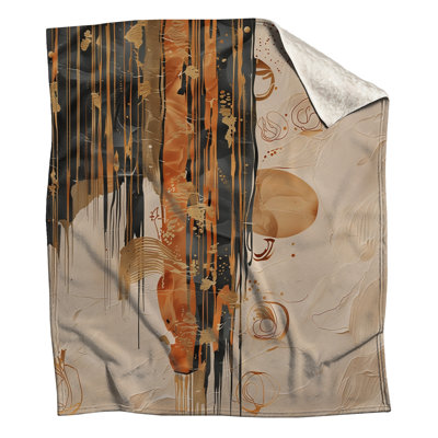 Textured Drip Abstract Blankets