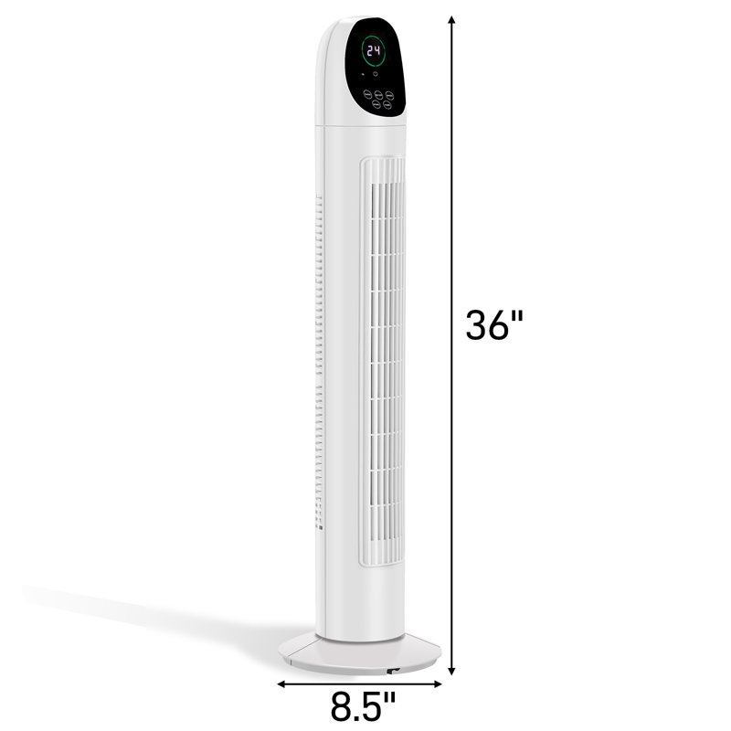 Ventilateur de plancher oscillant électrique 34 "avec 3 vitesses