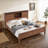 Farmhouse Bed Frame With Charging Station And Storage Cabinets-114584117-114584119